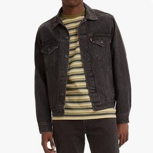 Levi's Premium Denim Jacket Vintage Style Relaxed Fit Trucker Sz M